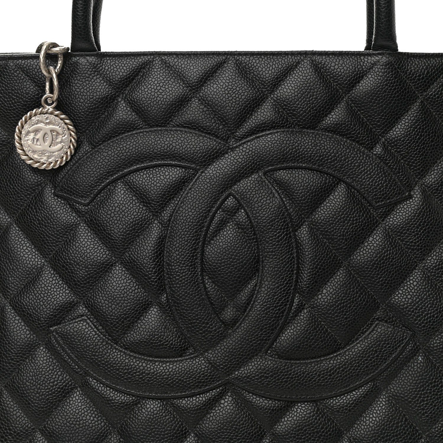 Chanel Caviar Quilted Medallion Tote Black 7 of 11