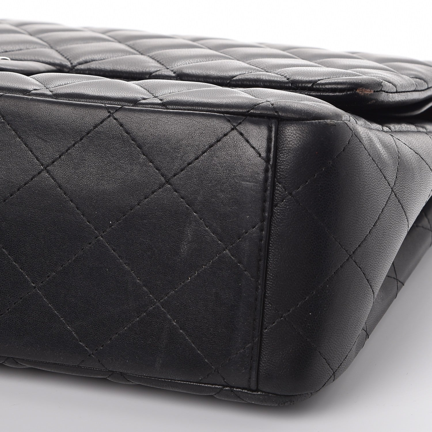 Chanel Lambskin Quilted Maxi Double Flap Black 9 of 12