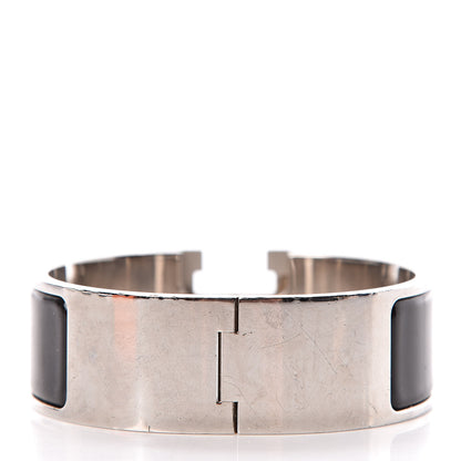 Hermes Enamel Wide Clic Clac H Bracelet PM Black 3 of 6