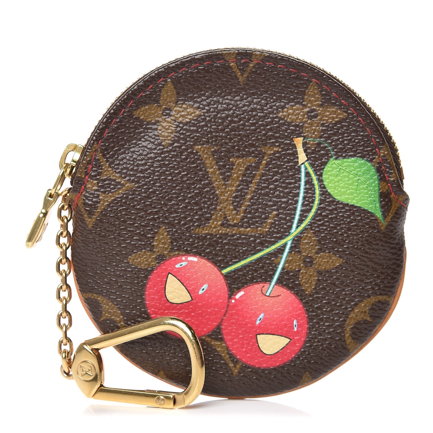 Monogram Cerises Round Coin Purse