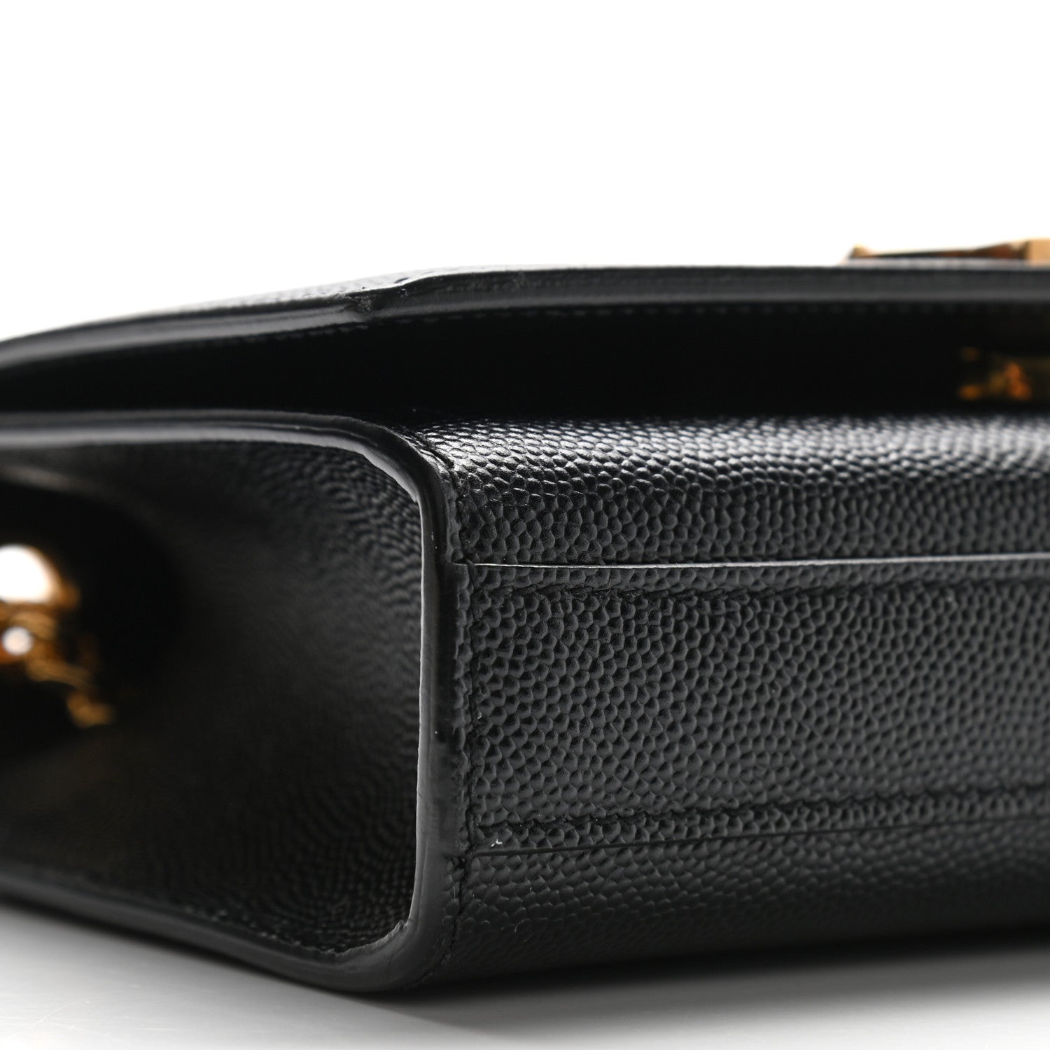 Saint Laurent Grain De Poudre Small Monogram Kate Satchel Black 7 of 8