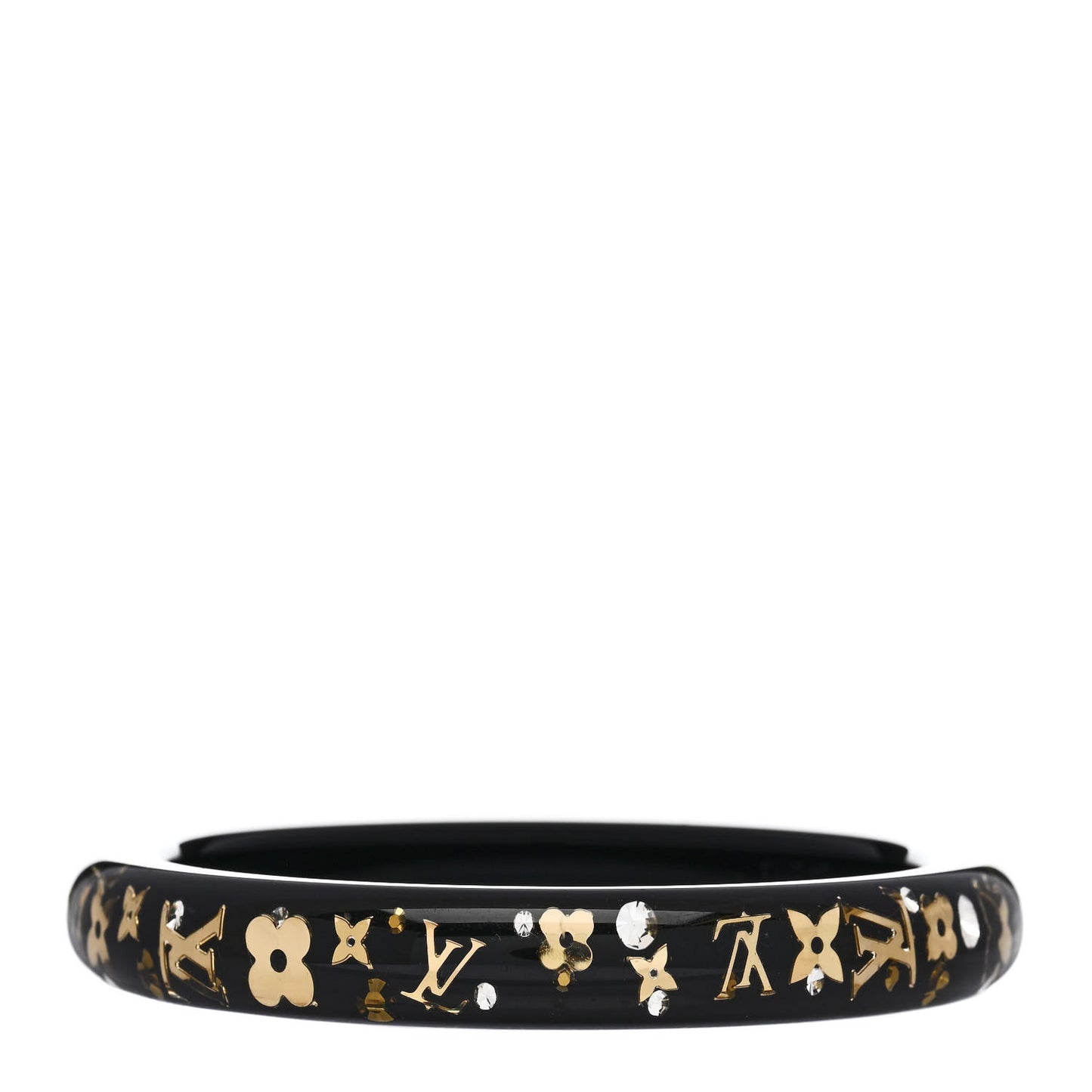 Resin Swarovski Small Inclusion Bracelet PM Black