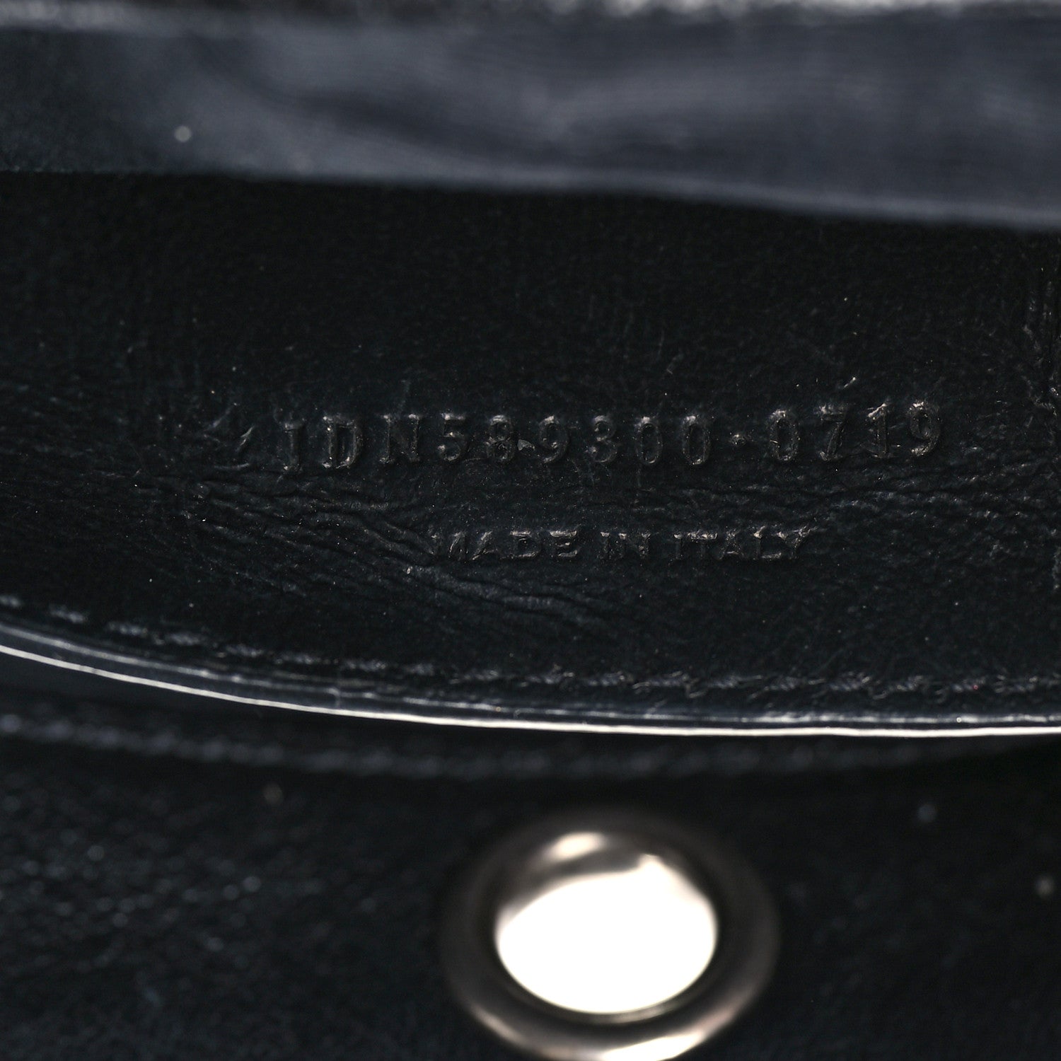 Saint Laurent Pebbled Lambskin Chevron Monogram Small Nolita Black 6 of 9