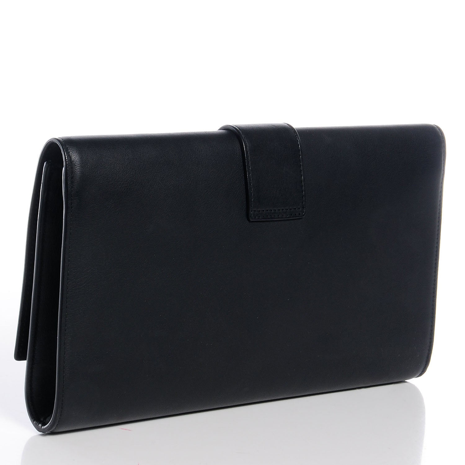 Saint Laurent Calfskin Classic Y Clutch Black 3 of 8