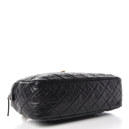 Chanel Aged Calfskin Quilted Medium Reissue Camera Case Black 4 of 12