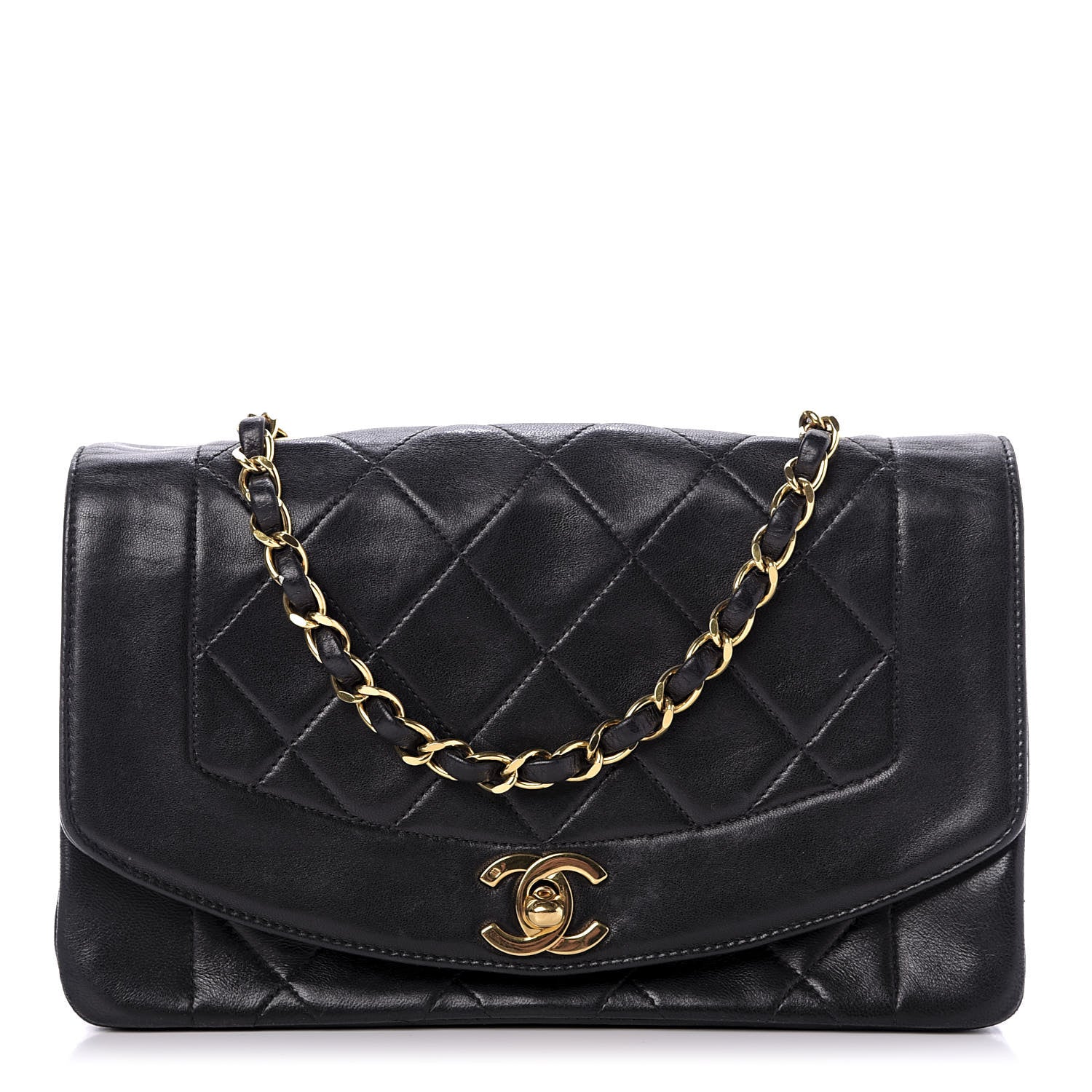 Chanel Lambskin Quilted Small Single Flap Bag Black 1 of 12