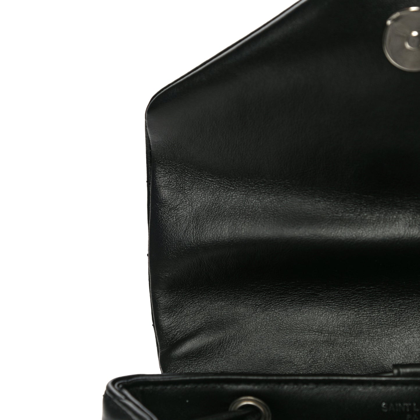 Calfskin Y Quilted Monogram Small Loulou Backpack Black