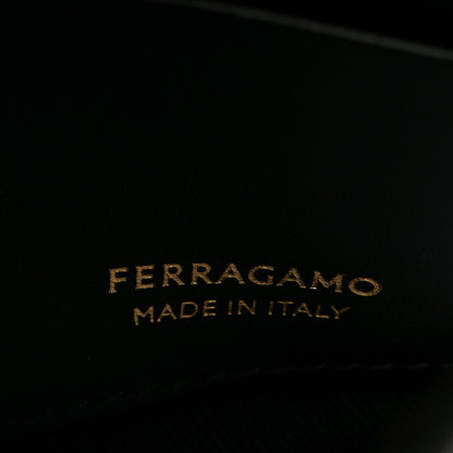 Salvatore Ferragamo Calfskin Archive Gancini Flap Crossbody Black 8 of 12