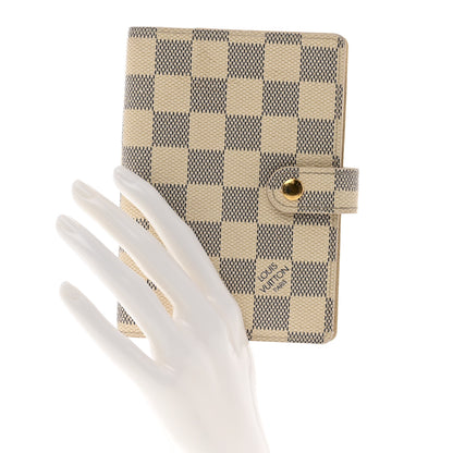 Louis Vuitton Damier Azur Small Ring Agenda Cover 2 of 9