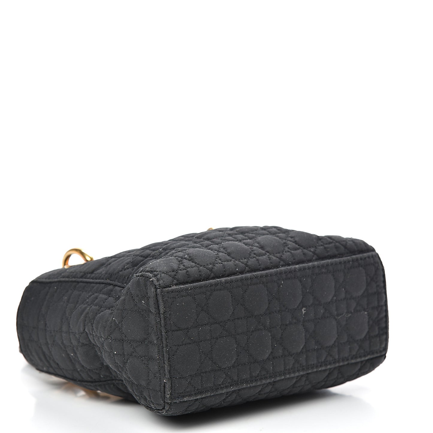 Nylon Cannage Mini Lady Dior Black