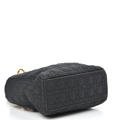 Christian Dior Nylon Cannage Mini Lady Dior Black 3 of 15