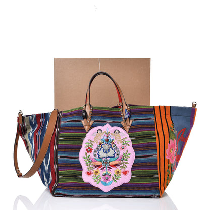Christian Louboutin Tissu Calfskin Mexicaba Tote Multicolor 8 of 8
