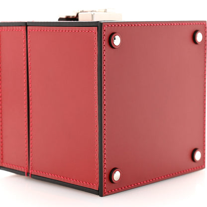 Moynat Calfskin Mini Vanity Case Clutch Scarlet Red 8 of 10