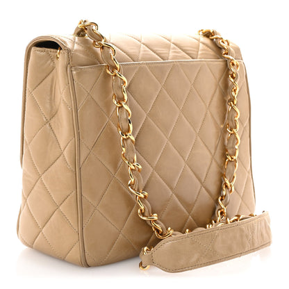 Chanel Lambskin Quilted Medium Square Flap Bag Beige 3 of 10