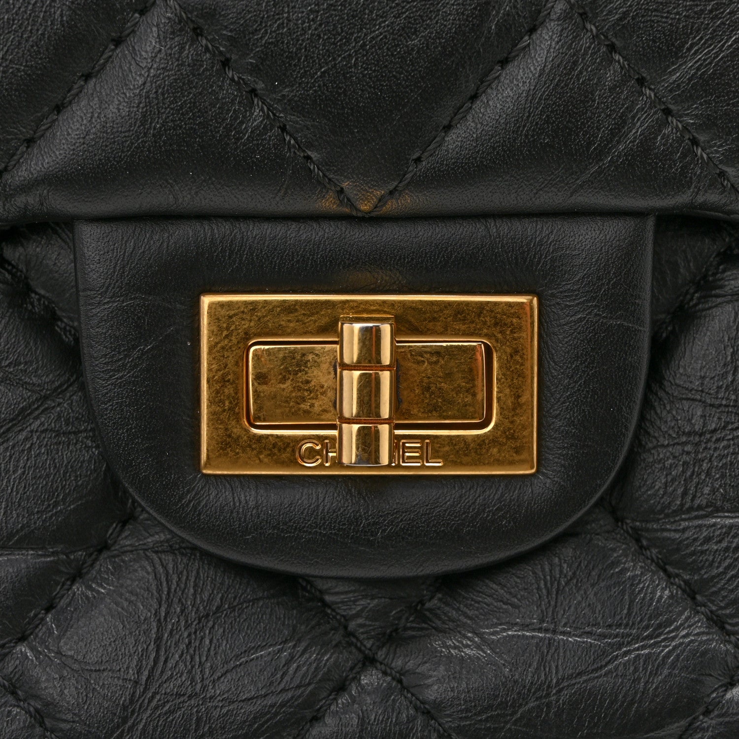 Chanel Aged Calfskin Quilted 2.55 Reissue 226 Flap Black 11 of 13