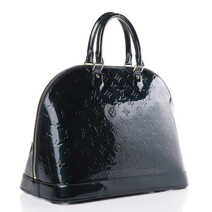 Louis Vuitton Vernis Alma GM Blue Nuit 3 of 14