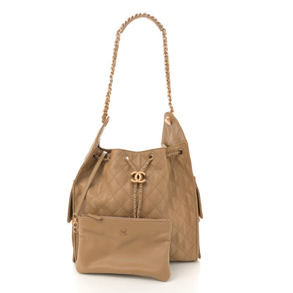 Chanel Caviar Quilted Medium Chanel 25 Handbag Dark Beige 3 of 11