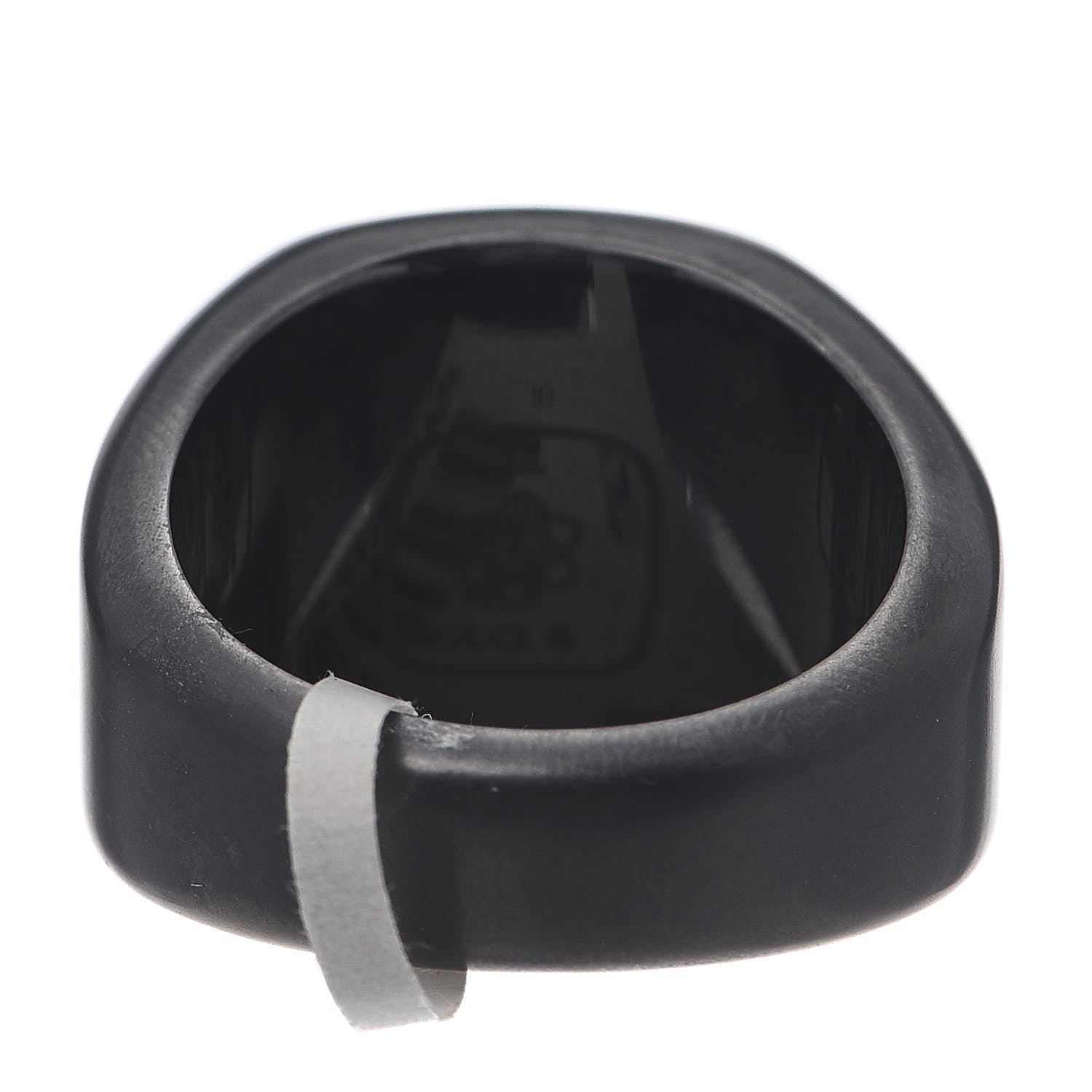David Yurman Black Titanium Meteorite Faceted Cushion Signet Ring 62 10 3 of 5