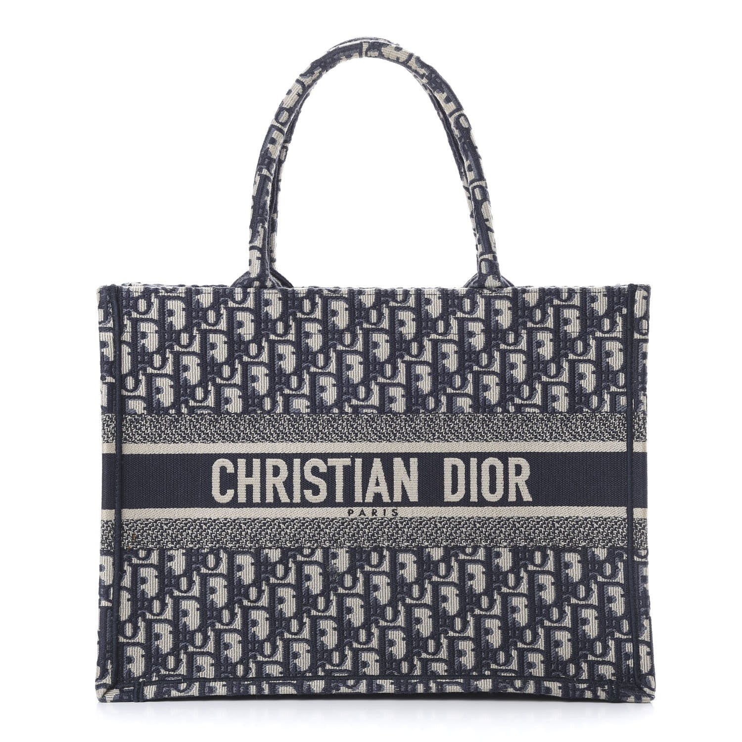 Christian Dior Oblique Medium Book Tote Blue Multicolor 1 of 10