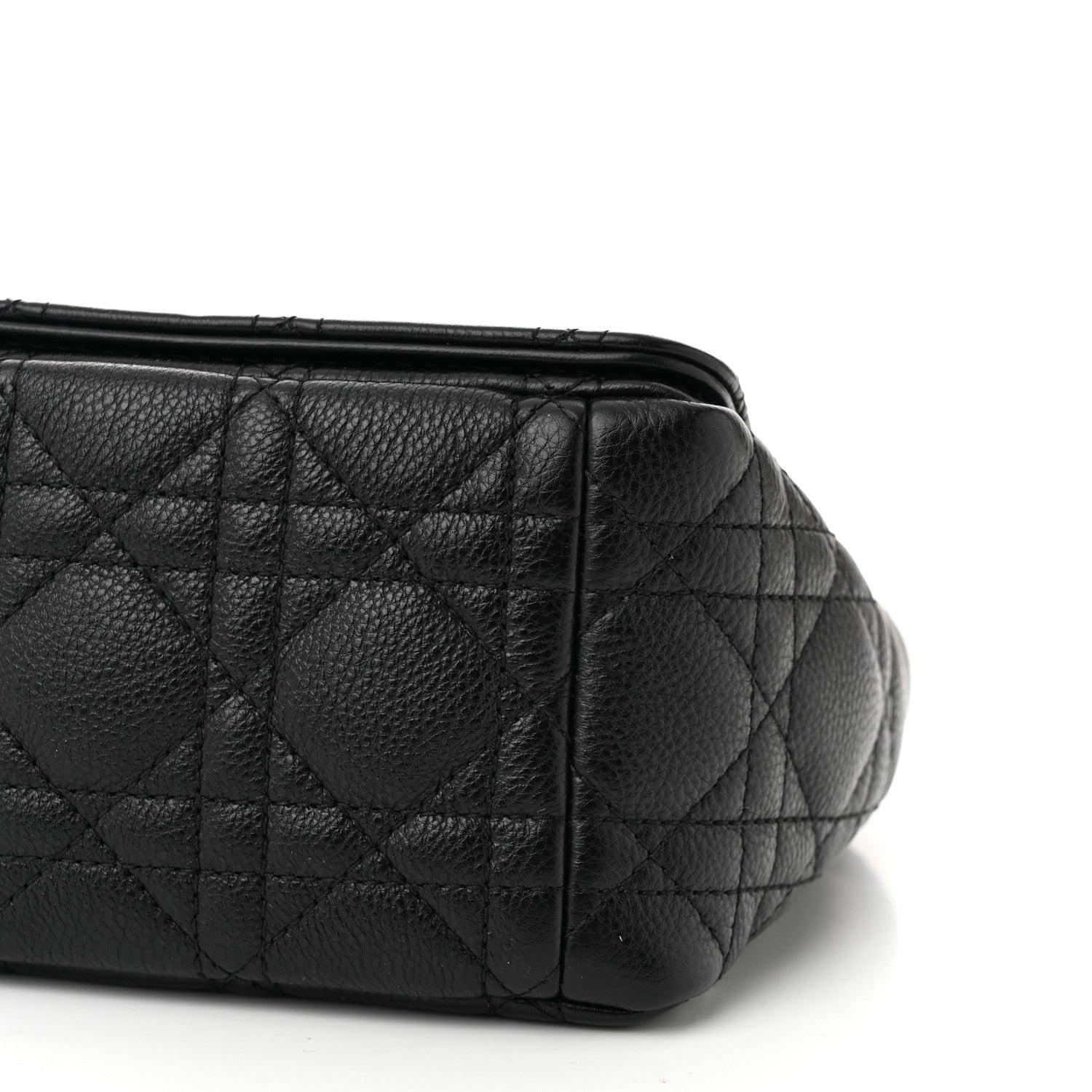 Christian Dior Calfskin Cannage Medium Caro Bag Black 10 of 11