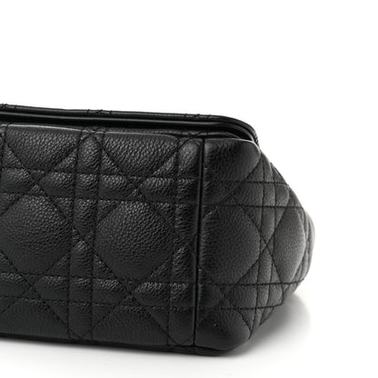 Christian Dior Calfskin Cannage Medium Caro Bag Black 10 of 11