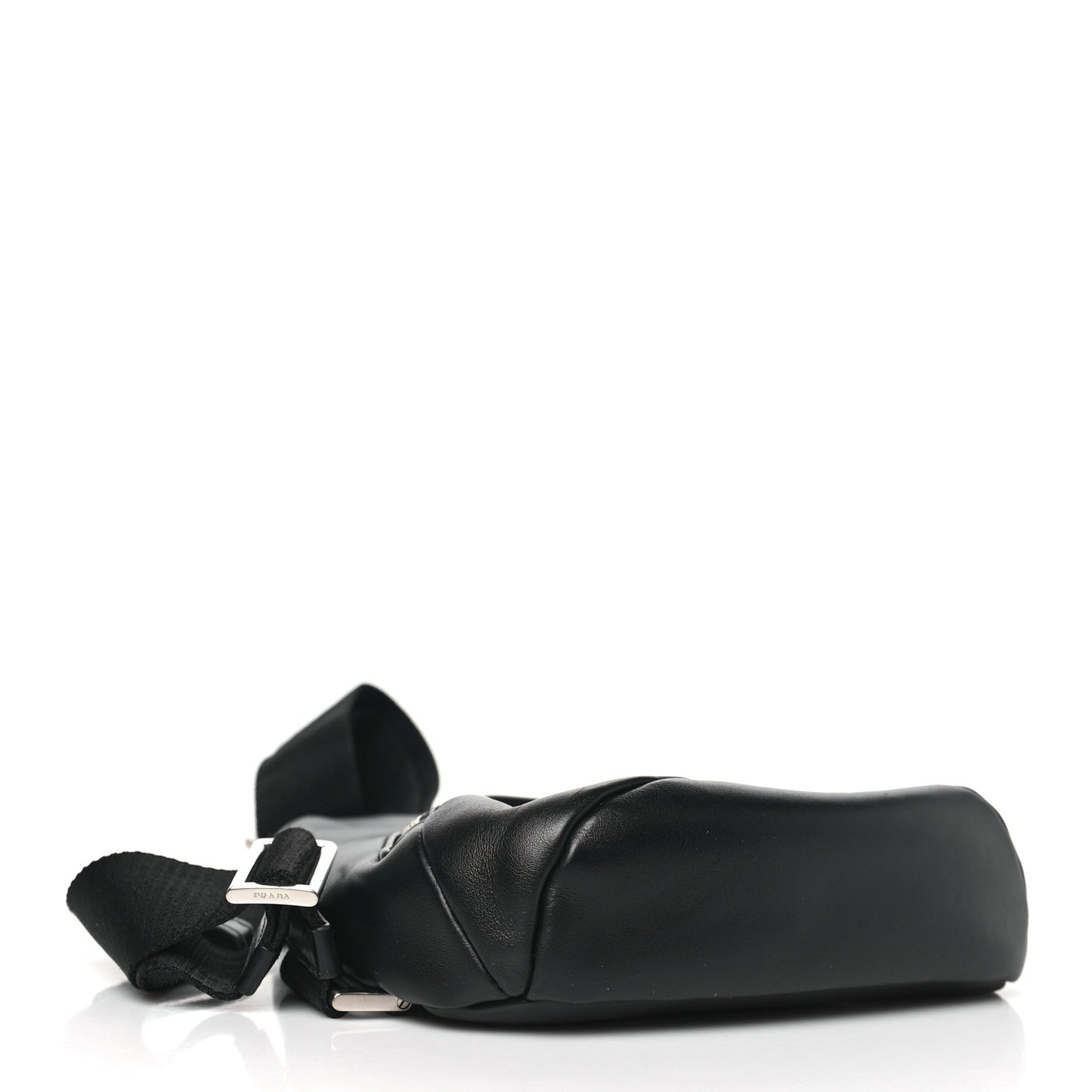 Softy Calfskin Triangle Cross Bag Black