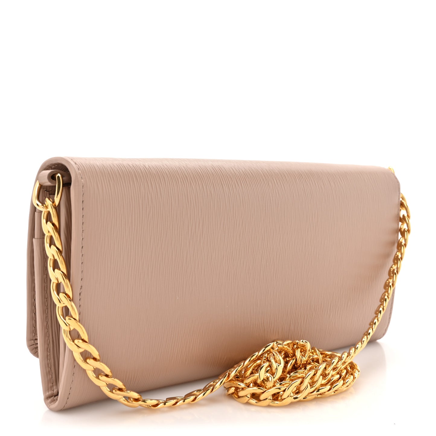 Vitello Move Metal Oro Chain Wallet Cipria