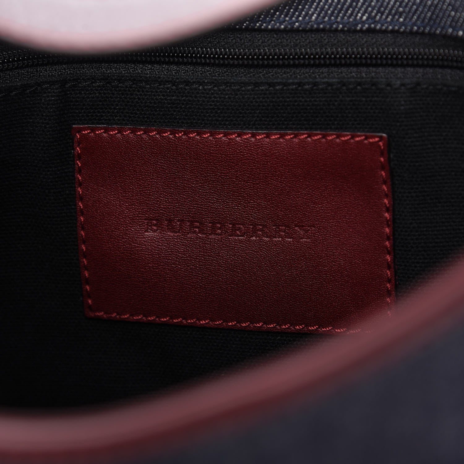 Burberry Denim Hobo Shoulder Bag Blue 8 of 10
