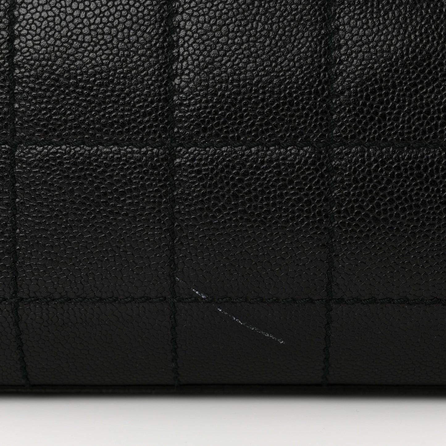 Caviar Stitched Chocolate Bar Shopping Black