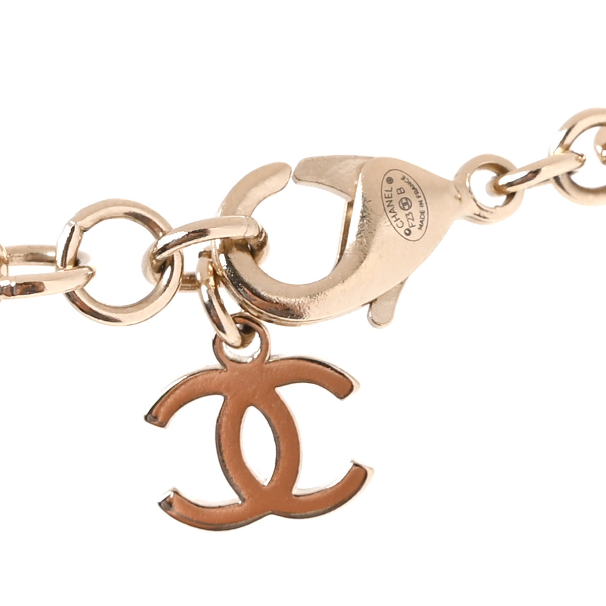 Crystal Logo Heart Choker Gold