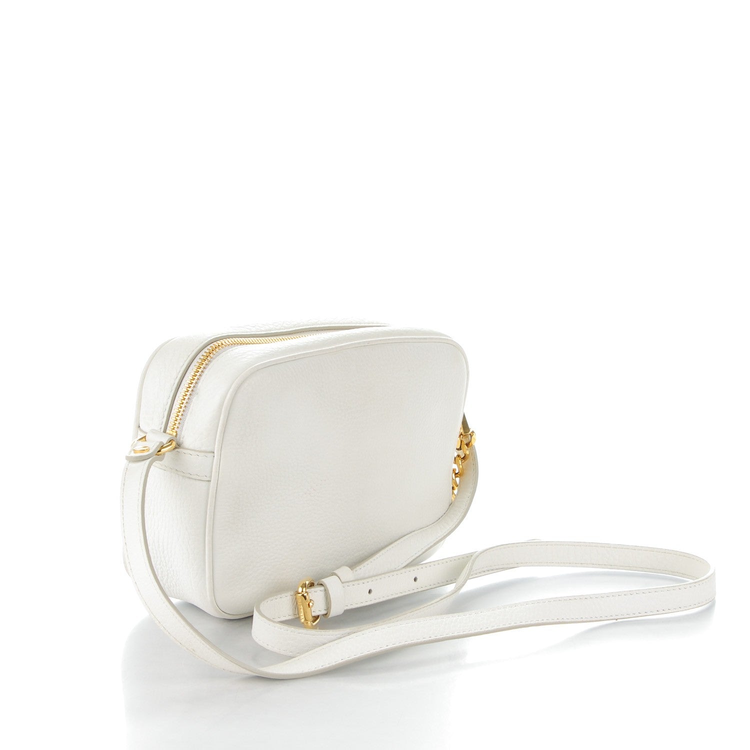 Versace Calfskin Palazzo Camera Bag White 3 of 7