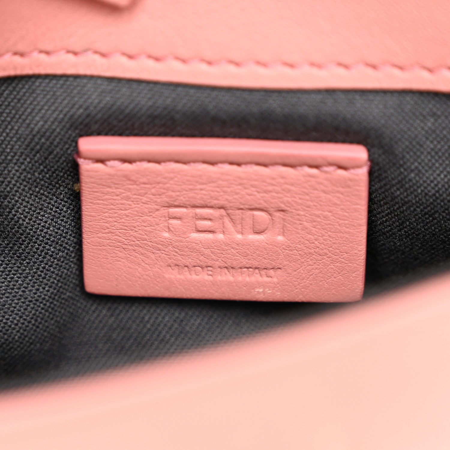 Fendi Vitello Studded Tube Wallet on Chain Pink 6 of 10