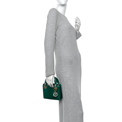 Christian Dior Alligator Swarovski Crystal Mini Lady Dior Green 2 of 10