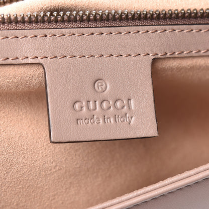 Gucci Calfskin Matelasse Small GG Marmont Shoulder Bag Porcelain Rose 7 of 11