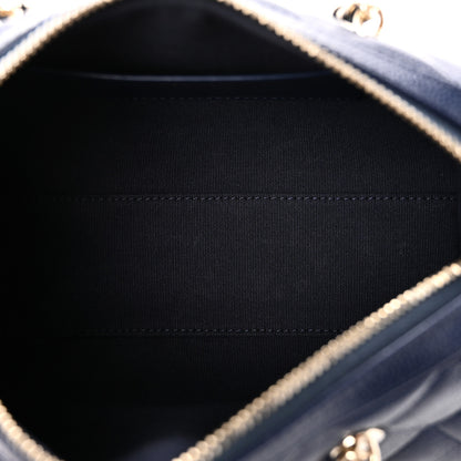 Chanel Caviar Quilted Barrel Clutch With Chain  Navy 5 of 11