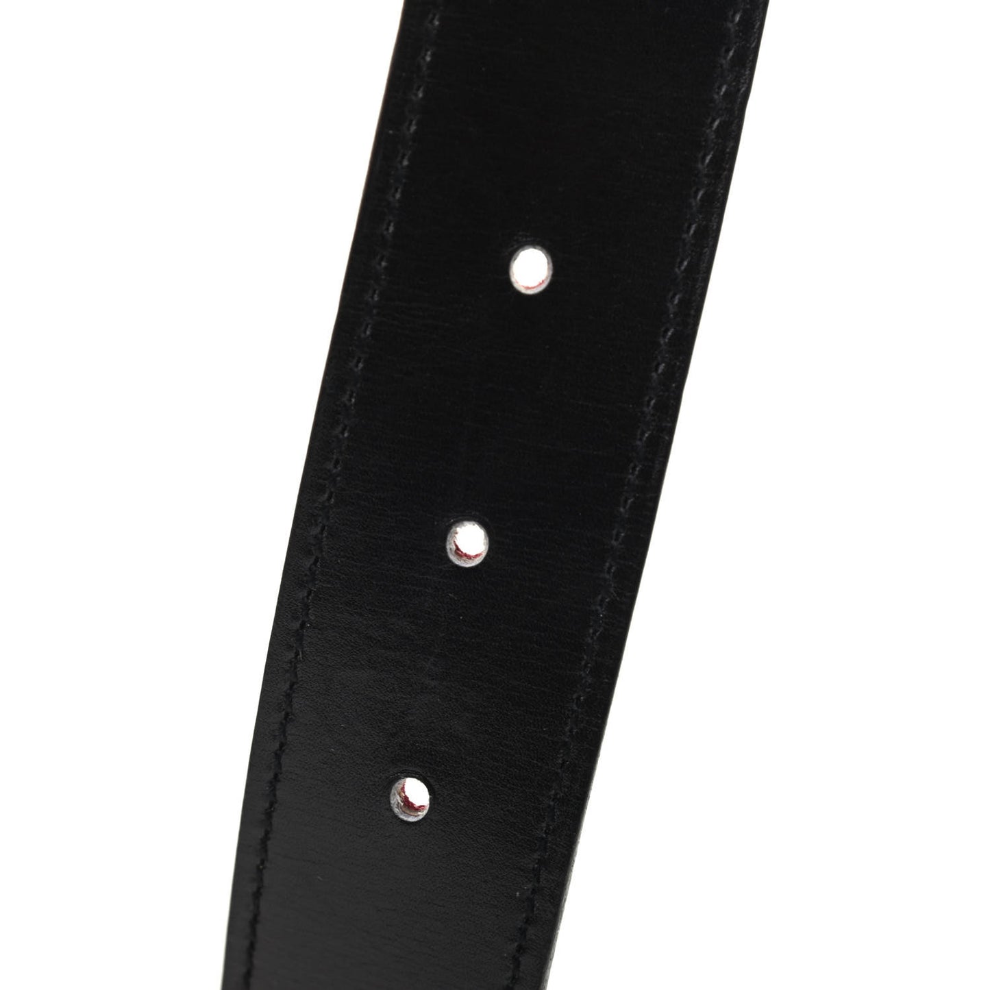 Box Togo 32mm Belt Strap 80 Black Rouge Grenat