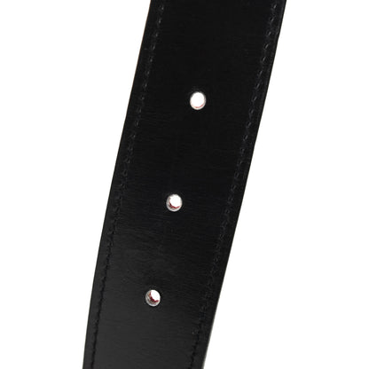 Hermes Box Togo 32mm Belt Strap 80 Black Rouge Grenat 4 of 4