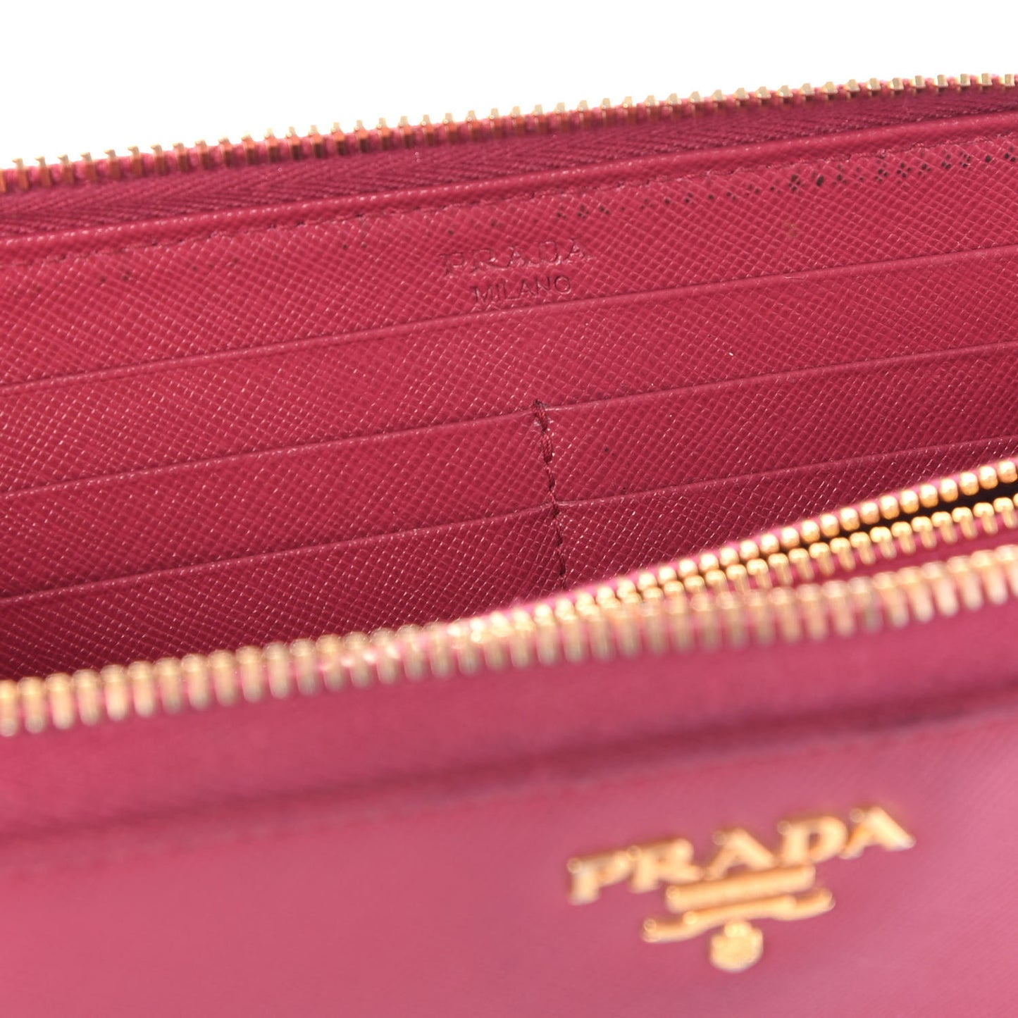 Saffiano Zip Around Wallet Peonia