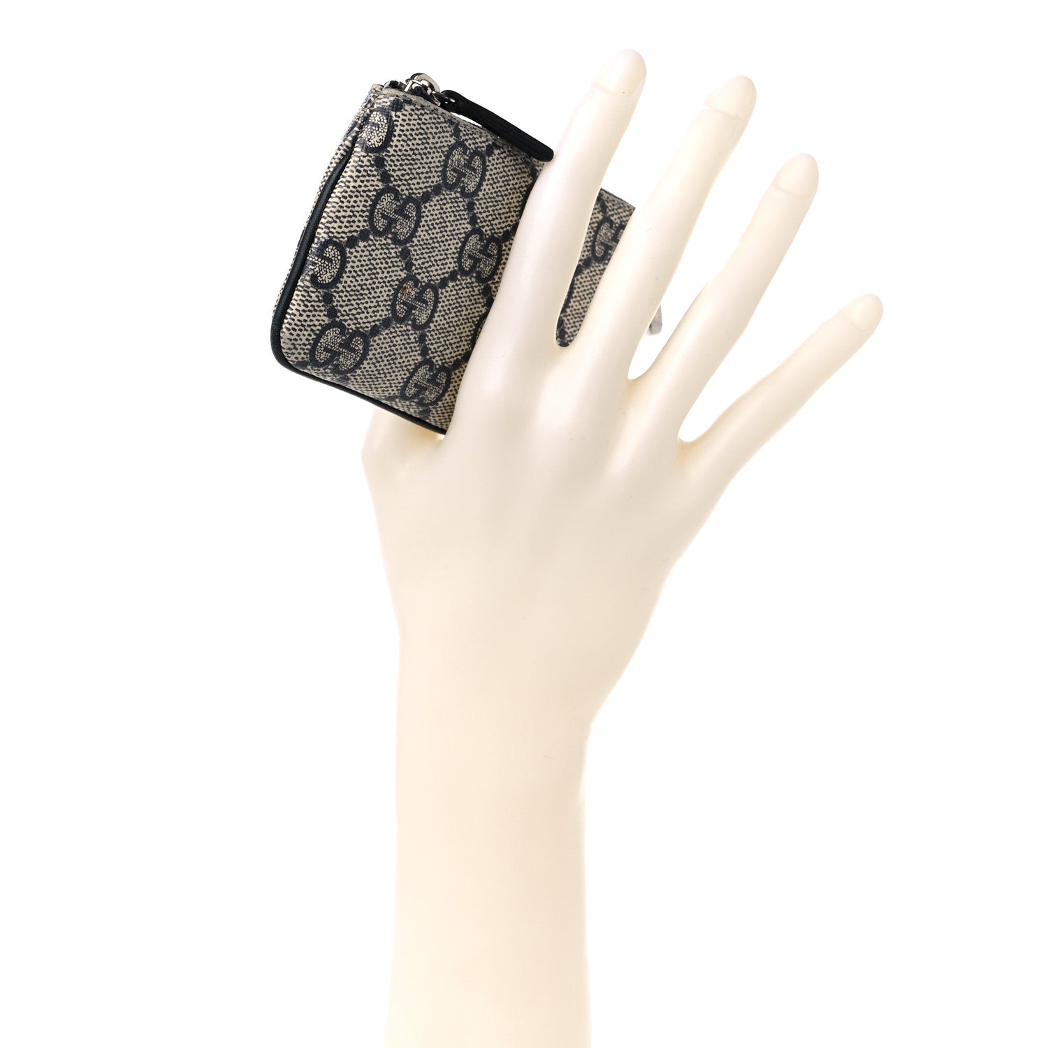 Gucci GG Supreme Monogram Key Case Beige Blue 2 of 11