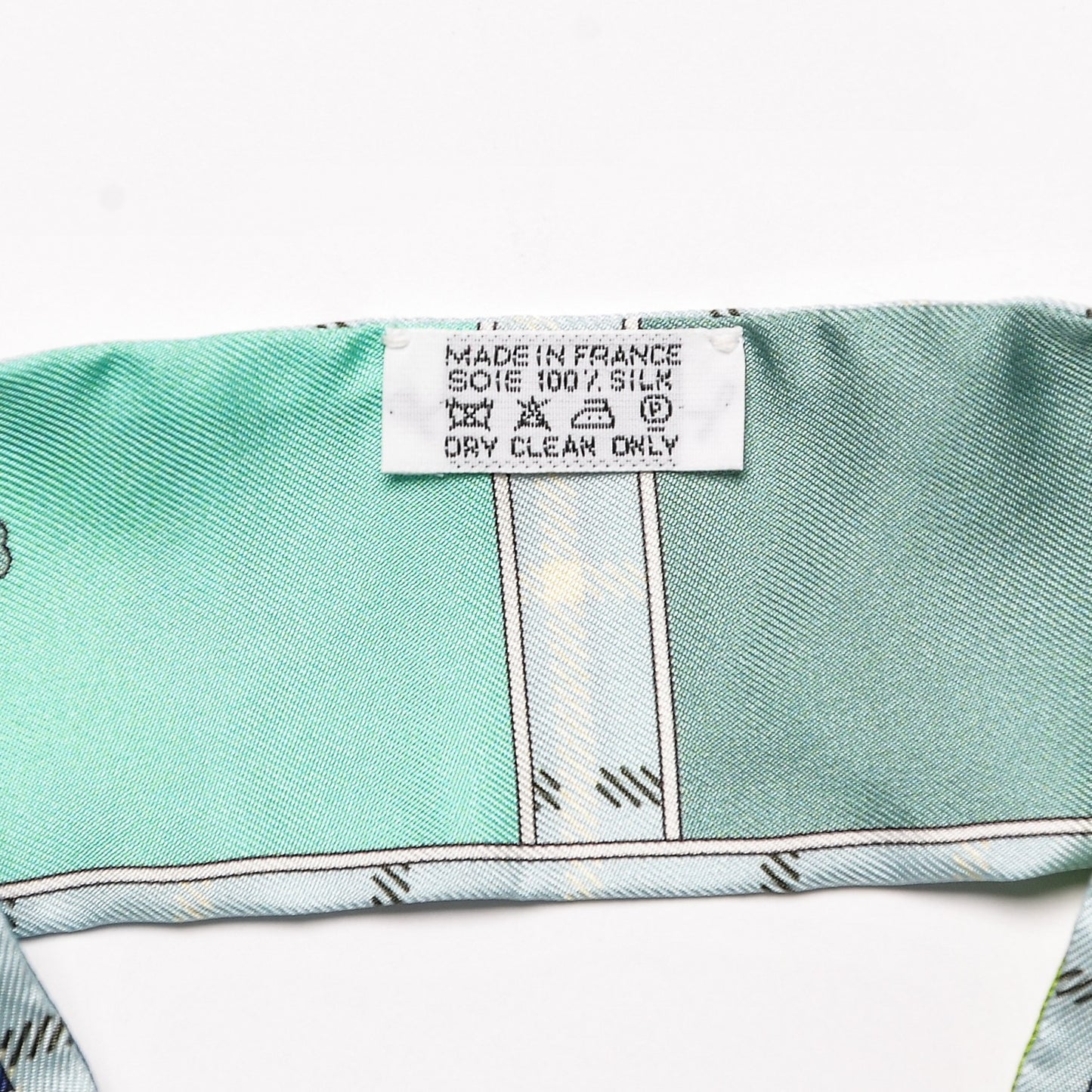 Silk Camails Twilly Vert Fluo Ciel Vert D Eau