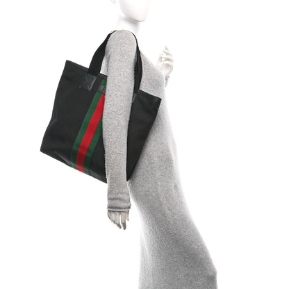 Gucci Techno Canvas Web Vertical Tote Black 2 of 10