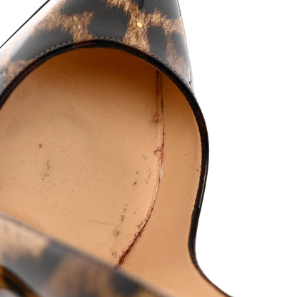 Christian Louboutin Patent Leopardino So Kate 120 Pumps 35 Brown 10 of 12