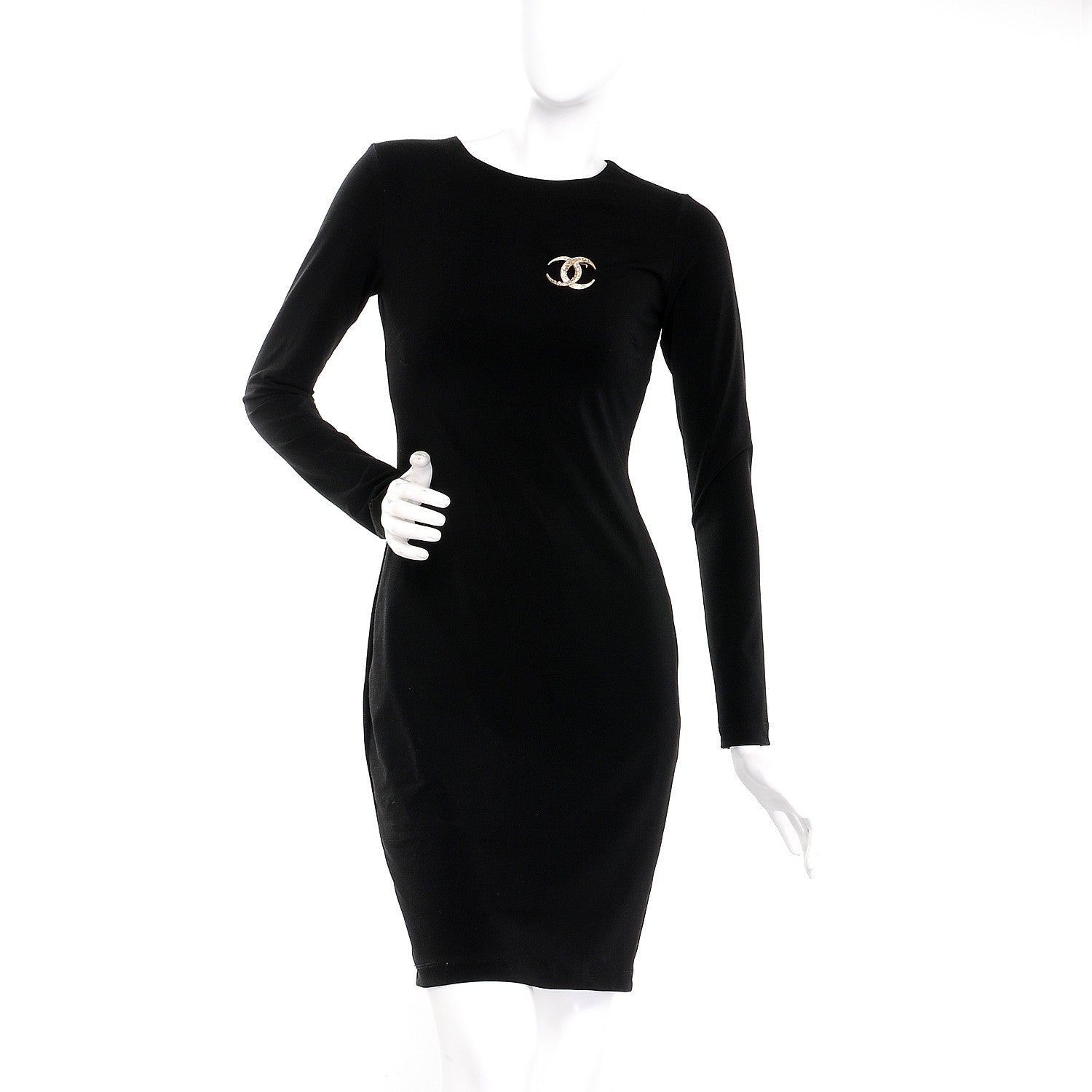 Chanel Baguette Crystal Dubai CC Brooch Gold 2 of 5