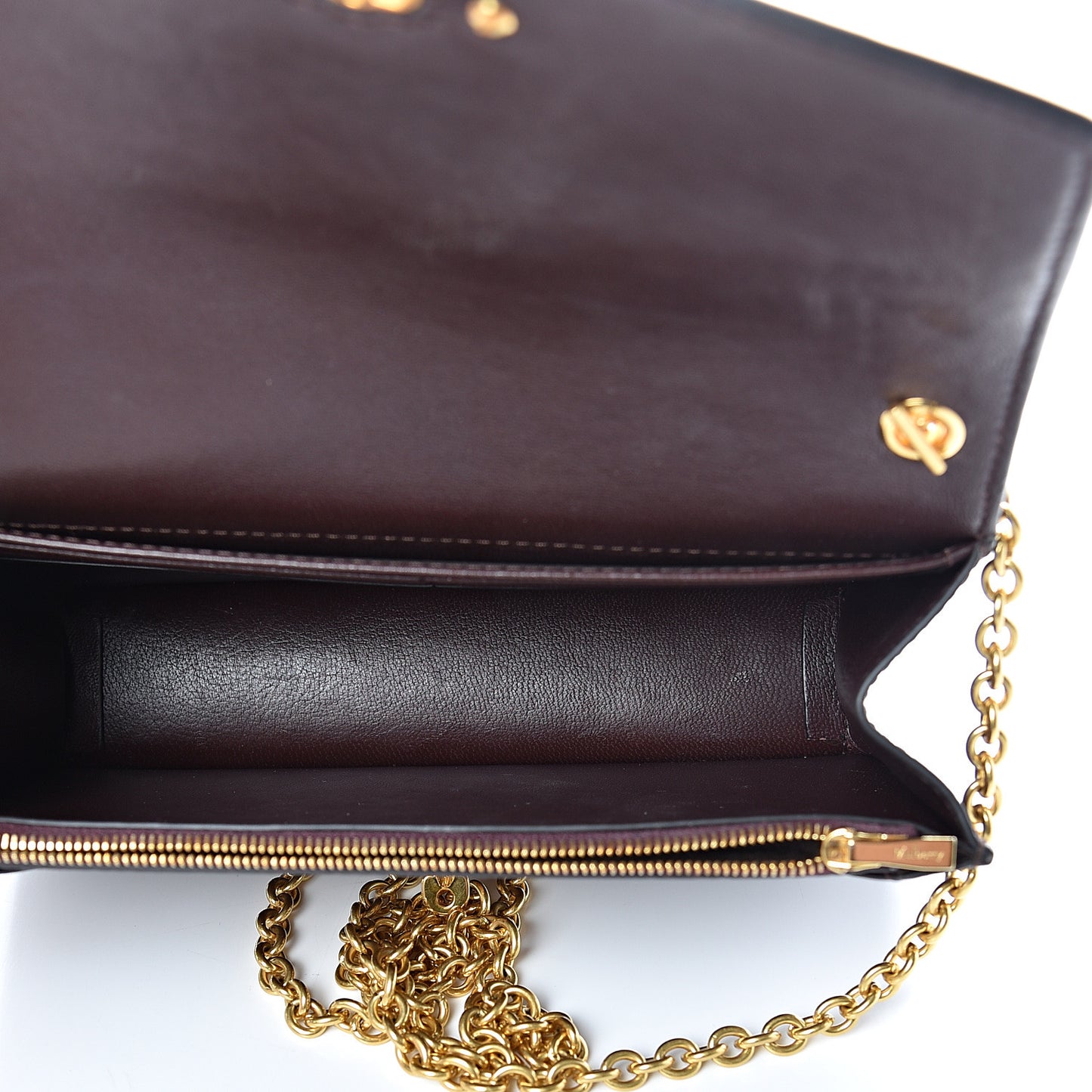 Natural Grained Calfskin Small Darley Satchel Oxblood