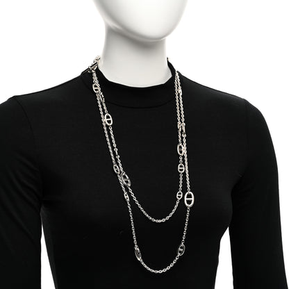 Hermes Sterling Silver Farandole Necklace 160 2 of 6
