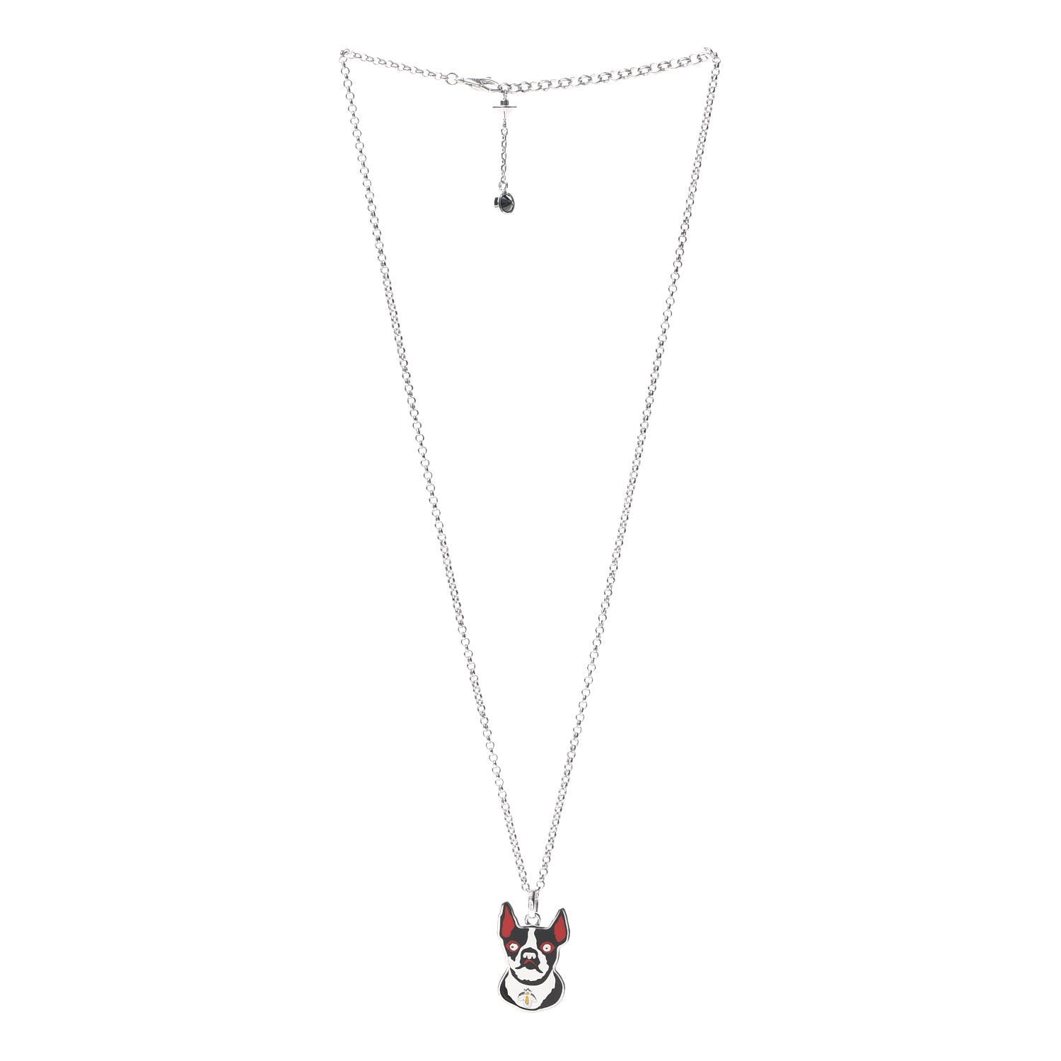 Gucci Sterling Silver Orso Pendant Necklace 3 of 7