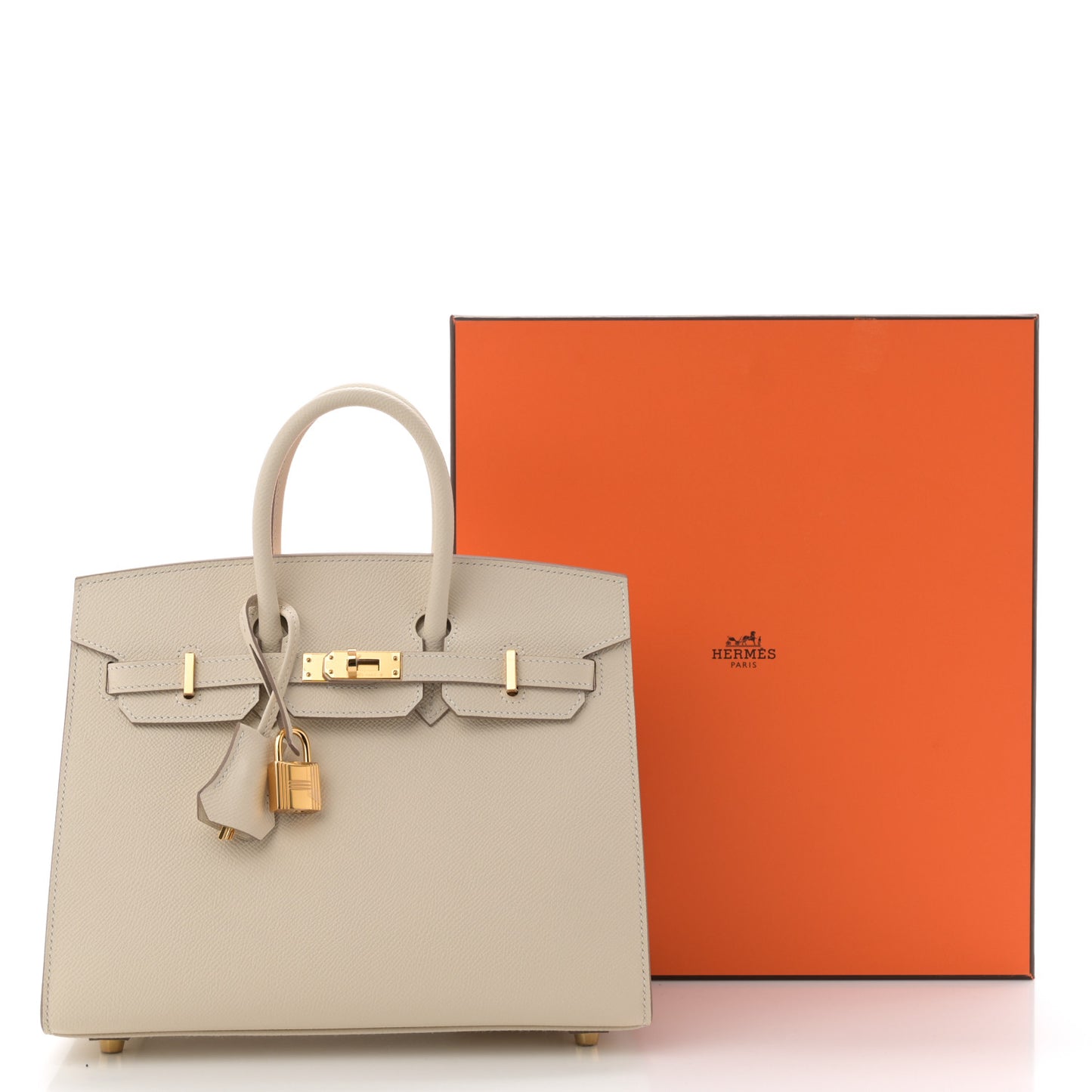 Epsom Birkin Sellier 25 Craie
