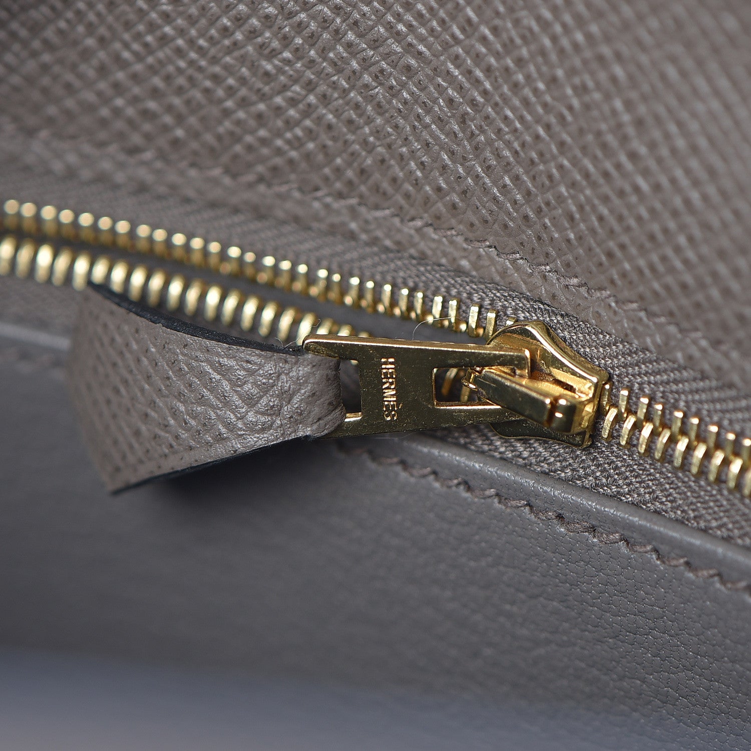 Hermes Epsom Bi Color Horseshoe Kelly Sellier 25 Etain Black 12 of 40