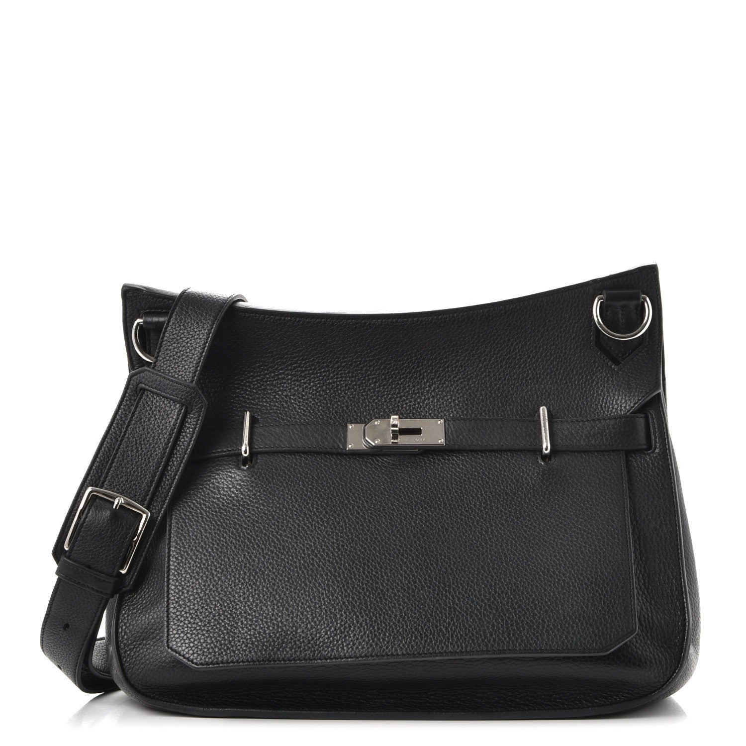 Hermes Taurillon Clemence Jypsiere 37 Black 1 of 9