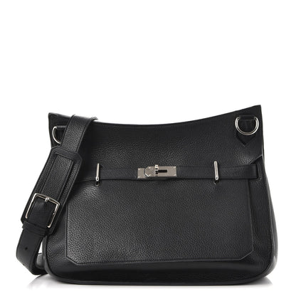 Hermes Taurillon Clemence Jypsiere 37 Black 1 of 9